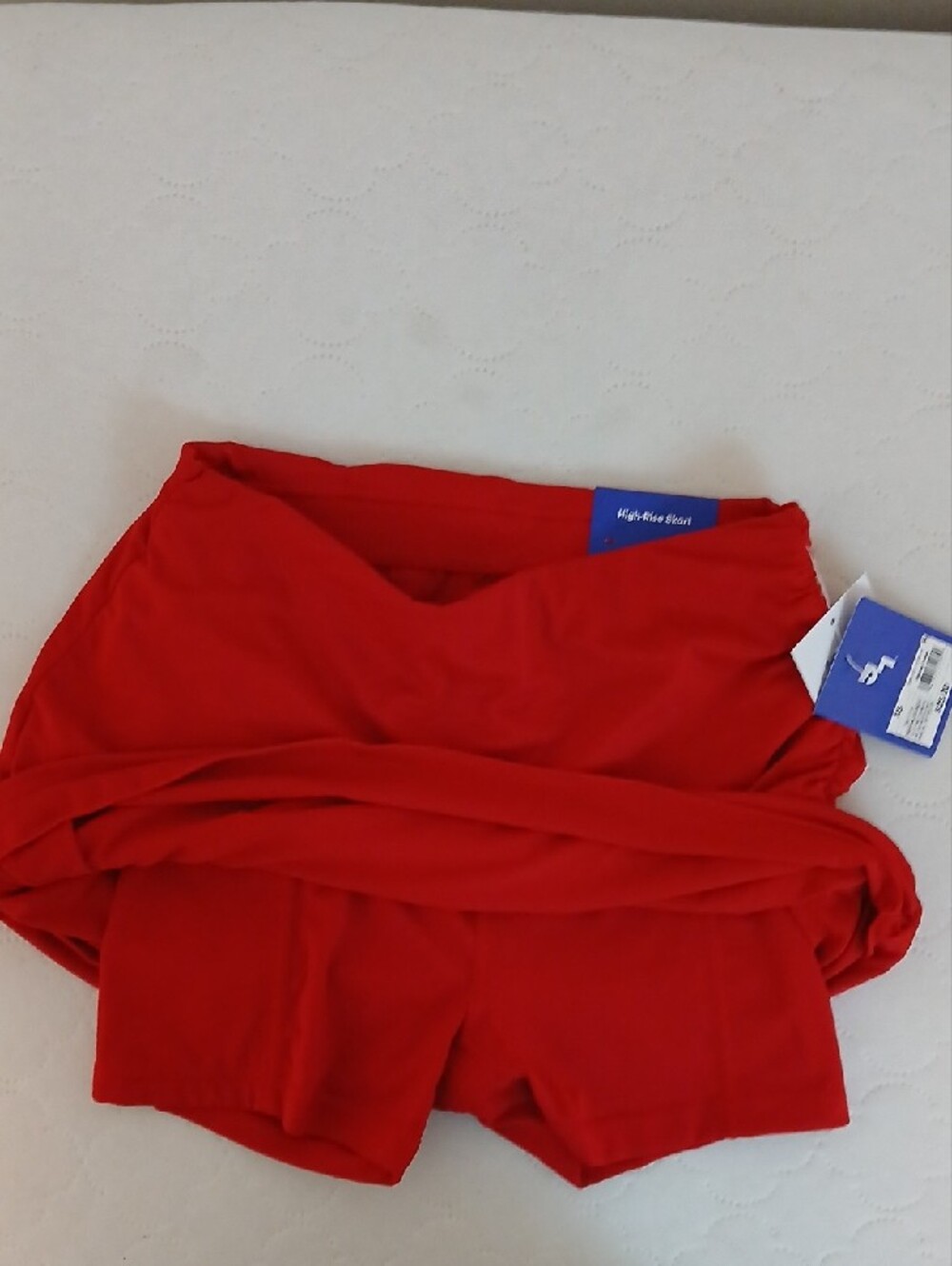 Red Tiered Athletic Skort - Picture 3 of 4